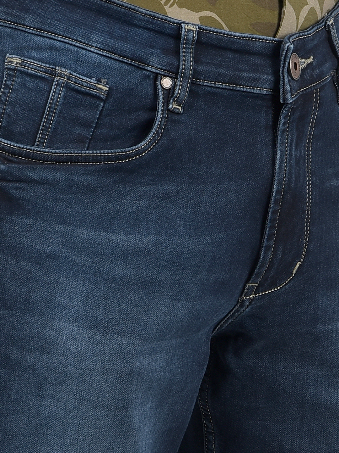 Numero Uno Men Solid Dark Blue Jeans
